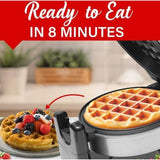 Wholesale-Brentwood TS231S Electric Belgian Waffle Maker 5" - Silver-Waffle Maker-Electro Vision Inc