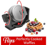 Wholesale-Brentwood TS231S Electric Belgian Waffle Maker Silver 5"-Waffle Maker-Electro Vision Inc