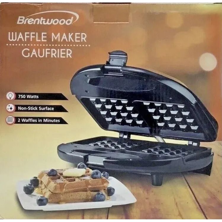 Wholesale-Brentwood TS243 Waffle Maker-Kitchen Appliance-Electro Vision Inc