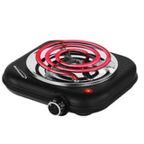 Wholesale-Brentwood TS323BK Single Electric Burner 1100W - Black-Electric Burner-Electro Vision Inc