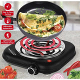 Wholesale-Brentwood TS323BK Single Electric Burner 1100W - Black-Electric Burner-Electro Vision Inc