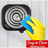 Wholesale-Brentwood TS323BK Single Electric Burner 1100W - Black-Electric Burner-Electro Vision Inc