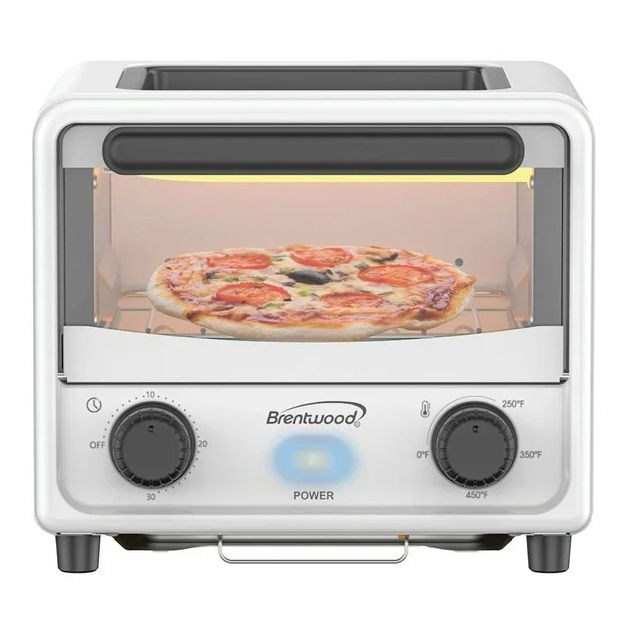 Wholesale-Brentwood TS3430W - 2-in-1 Mini Toaster Oven 3L-Toaster-Electro Vision Inc