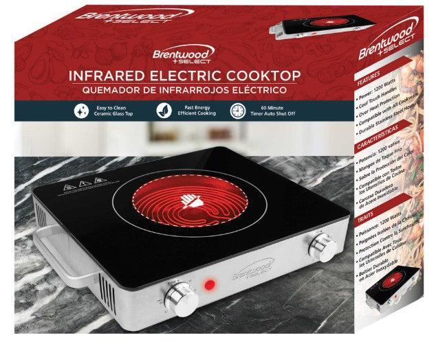 Wholesale-Brentwood TS381 Infrared Single Burner-Electric Burner-Electro Vision Inc