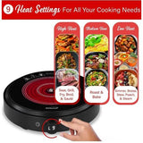 Wholesale-Brentwood TS383DBK Infrared Single Burner-Burner-Electro Vision Inc