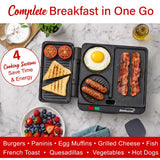 Wholesale-Brentwood TS812BK Multi Purpose Sandwich Maker & Burger Grill-Electric Grill-Electro Vision Inc
