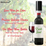 Wholesale-Brentwood WA-2000BK Portable Automatic Vacuum Wine Preserver and Bottle Stopper, Black-Electro Vision Inc