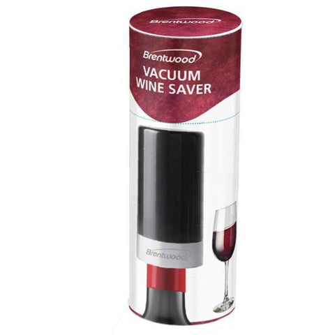 Wholesale-Brentwood WA-2000BK Portable Automatic Vacuum Wine Preserver and Bottle Stopper, Black-Electro Vision Inc