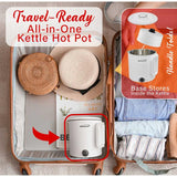Wholesale-Brentwood kT1504W Travel Kettle & Hot Pot 27 OZ - Stainless Steel-Travel Kettle-Electro Vision Inc