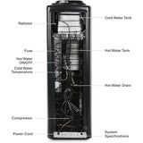 Wholesale-Brio CL520CV Hot/Cold Water Dispenser Black-Water Dispenser-Electro Vision Inc