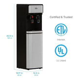 Wholesale-Brio CLBL320SCP Bottom Load Water Cooler Dispenser for 5 Gallon Bottles-Water Dispenser-Electro Vision Inc