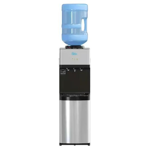 Wholesale-Brio CLTL520 Top Load Water Dispenser Cooler Hot/Cold/Room Temp - Stainless Steel-Water Dispenser-Electro Vision Inc
