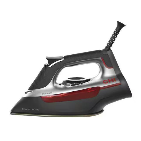 Wholesale-CHI 13101-R/B Professional Black Iron w/ Auto Shutoff - CERTIFIED REFURBISHED-Iron-Electro Vision Inc
