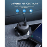 Wholesale-COKOEYE 40W Dual USB-C Port Car Phone Charger with Lightning to USB-C Cable - 2 Pack-Electro Vision Inc