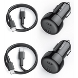 Wholesale-COKOEYE 40W Dual USB-C Port Car Phone Charger with Lightning to USB-C Cable - 2 Pack-Electro Vision Inc
