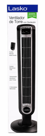 Lasko T36205 Tower Fan with Remote Control and Nighttime Mode - 36"