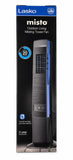 Lasko YF300 Misto Outdoor Living Misting Tower Fan with 4 Speeds - Black