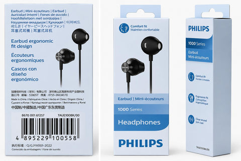 Philips TAUE100BK In Ear Headphones - Black