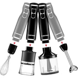 Wholesale-Chefman Immersion Blender, 2 Speeds, Stainless Steel Blades, Black, 300-Watt-Blender-Electro Vision Inc