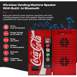 Wholesale-Coca-Cola Vending Machine Bluetooth Speaker (BT SPEAKER / DUAL 5W / FM / AUX / MICRO SD)-Bluetooth Speaker-Electro Vision Inc