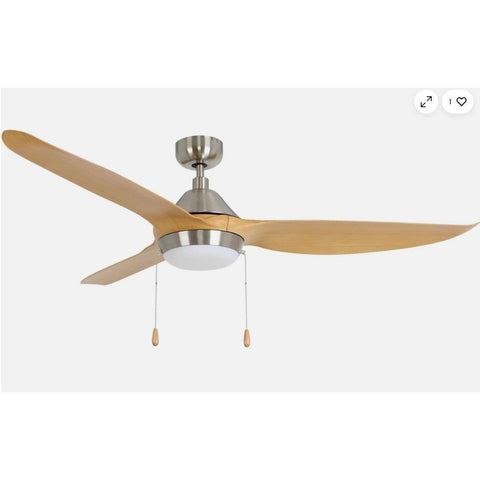 Wholesale-Colibri 1072-PC Indoor Ceiling Fan w/ 3 Blades 60"-Ceiling Fan Light-Electro Vision Inc