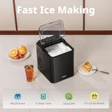 Wholesale-Comfee' CERI22B0ABB Countertop Ice Maker 22lbs in 24Hrs, 9 Ice Cubes in 8 Mi-Ice Maker-Electro Vision Inc