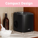 Wholesale-Comfee' CERI22B0ABB Countertop Ice Maker 22lbs in 24Hrs, 9 Ice Cubes in 8 Mi-Ice Maker-Electro Vision Inc