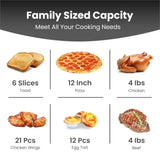 Wholesale-Comfee CFO-SA231-R/BAir Fryer Toaster Oven Combo Certified Refurbished-Electro Vision Inc