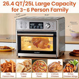 Wholesale-Comfee CO-F25A1-R/B Air Fryer Toaster Oven Combo Certified Refurbished 12-in-1-Electro Vision Inc