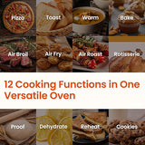 Wholesale-Comfee CO-F25A1-R/B Air Fryer Toaster Oven Combo Certified Refurbished 12-in-1-Electro Vision Inc