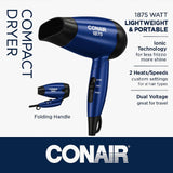 Wholesale-Conair 157XN 1875W Folding Hair Dryer-Hair Dryer-Electro Vision Inc