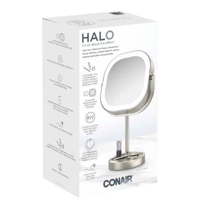 Wholesale-Conair BE23GD LED Double-Sided 1x/10x Vanity Mirror-Makeup Mirror-Electro Vision Inc
