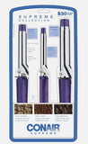 Wholesale-Conair CB433 Supreme Triple Curling Iron Set (1", 0.5", 0.75" Ceramic Spring Irons)-Beauty and Grooming-Electro Vision Inc
