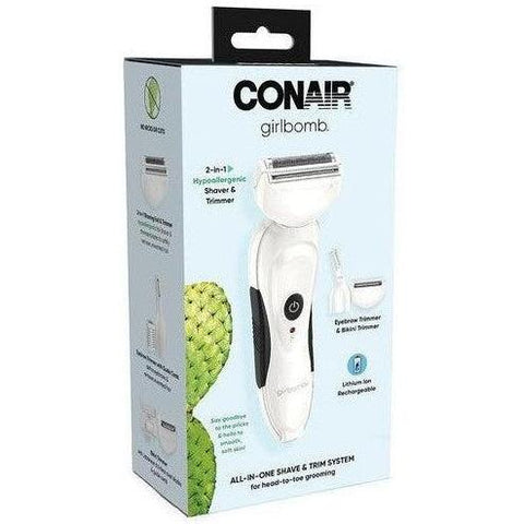 Wholesale-Conair GBLT42 Rechargeable All-in-One Electric Shave System for Bikini, Body, & Face-Electric Shaver-Electro Vision Inc