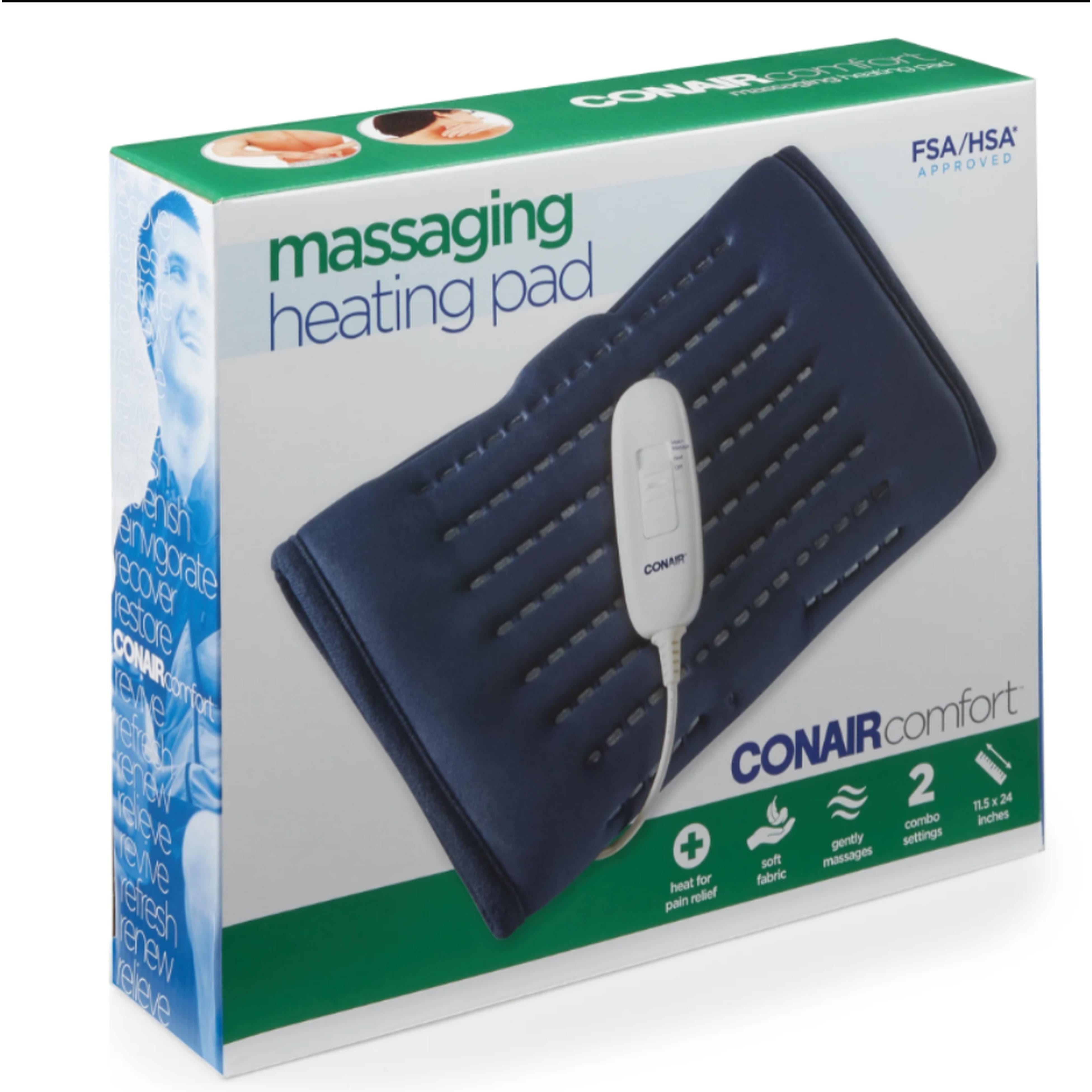 Wholesale-Conair HP08FW Massaging Heating Pad-Electro Vision Inc