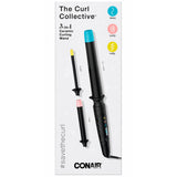 Wholesale-Conair NPTCCC01 The Curl Collective 3-in-1 Ceramic Curling Wand w/ 3 Interchangeable Barrels-Curling Iron-Electro Vision Inc