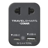 Wholesale-Conair NWG20XR EU Adapter with USB & USB-C-Adapters-Electro Vision Inc