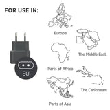 Wholesale-Conair NWG20XR EU Adapter with USB & USB-C-Adapters-Electro Vision Inc