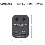 Wholesale-Conair NWG20XR EU Adapter with USB & USB-C-Adapters-Electro Vision Inc