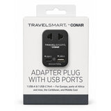 Wholesale-Conair NWG20XR EU Adapter with USB & USB-C-Adapters-Electro Vision Inc