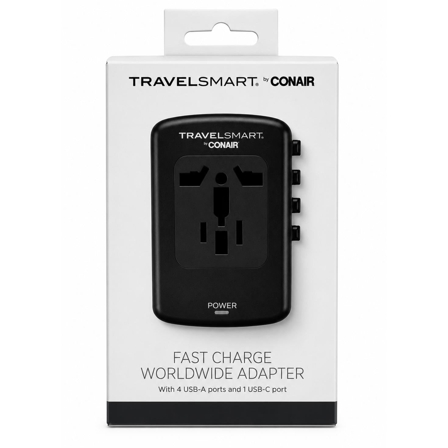 Wholesale-Conair TS450T Fast Charge Worldwide Adapter-Adapters-Electro Vision Inc