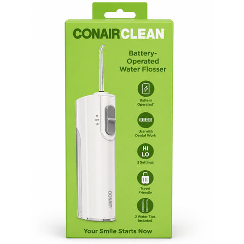 Wholesale-Conair WJ13 Clean Battery Operated Water Flosser-Water Flosser-Electro Vision Inc
