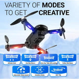 Wholesale-Contixo F16BLK Stunt Drone with Battery and Case - Black-Electro Vision Inc