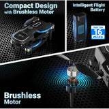 Wholesale-Contixo F16BLK Stunt Drone with Battery and Case - Black-Electro Vision Inc