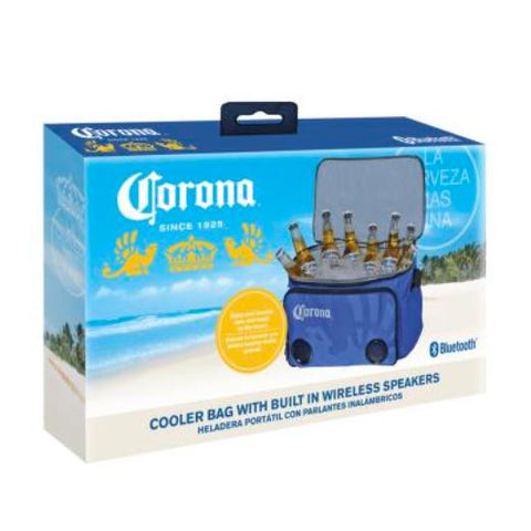 Wholesale-Corona 00715 Cooler Bags with Bluetooth Speaker - Blue-Cooler Bag-Electro Vision Inc
