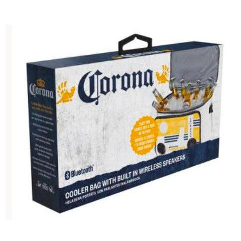 Wholesale-Corona 54106 Cooler Bag w Speakers - White-Cooler Bag-Electro Vision Inc