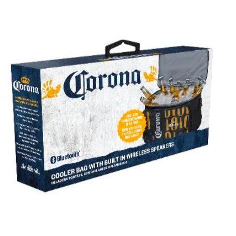 Wholesale-Corona 54114 Cooler Bag w Speaker - Black-Cooler Bag-Electro Vision Inc