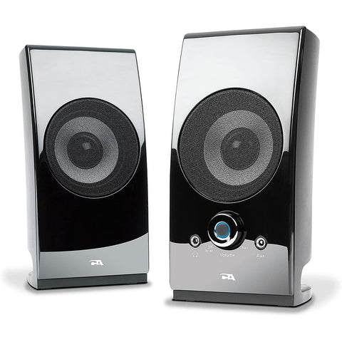 Wholesale-Cyber Acoustics 2027 Speaker 2.0 Powered 5W-Speakers-Electro Vision Inc