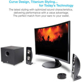 Wholesale-Cyber Acoustics 3350 Speaker 2.1 Curve Storm-Speakers-Electro Vision Inc