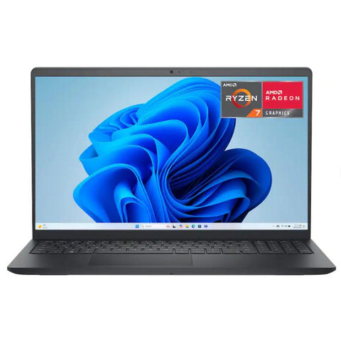 Wholesale-Dell LDC152557656BLKPUS Touchscreen Laptop, AMD Ryzen 7, 7730U, 16GB, 512GB, 15.6" - Carbon Black-Laptop-Electro Vision Inc